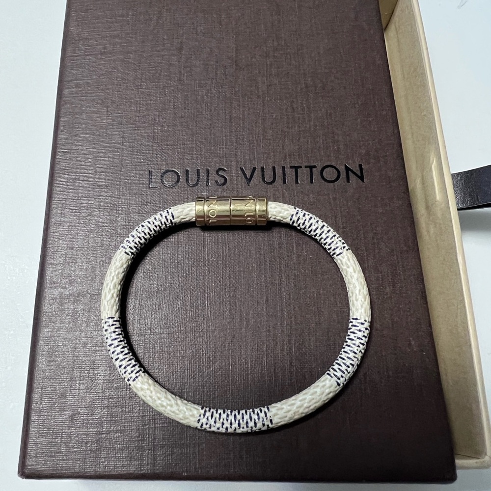 Louis Vuitton Cream and Gold Bracelet